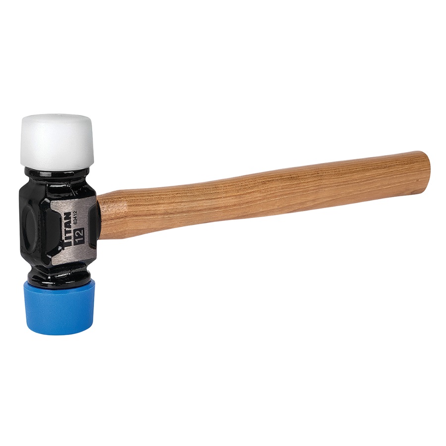 Titan™ Double-Faced Rubber Mallet with Hickory Wood Handle, 12oz